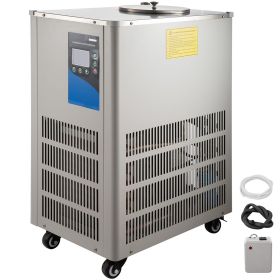 VEVOR Laboratory Chiller Circulator 5L Chiller Lab -20°C Low Temperature Cooling Liquid Circulator Pump Chiller Lab Recirculating Chiller Water Bath R